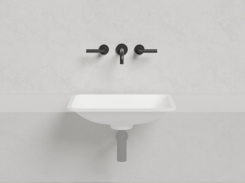 Раковина из искусственного камня S-Sense Salini Marea 1802106G 60х40 встраиваемая цвет белый без отверстий под смеситель - фото 2